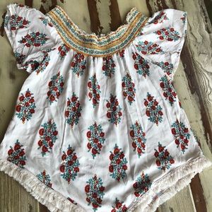Smocked summer shirt